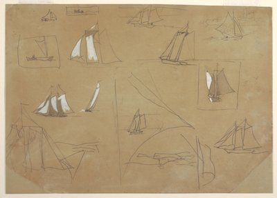 Skizzen von Segelbooten von Winslow Homer