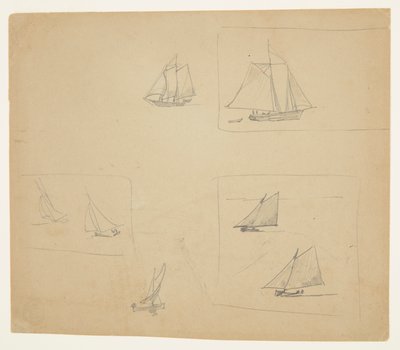 Skizzen von Segelschiffen von Winslow Homer