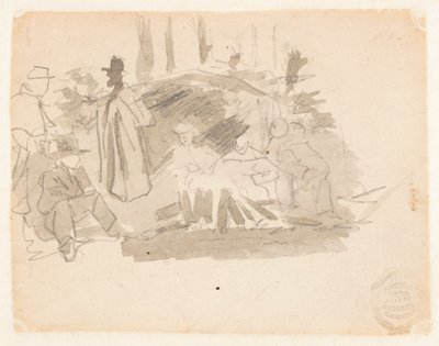 Soldaten beim Campen von Winslow Homer