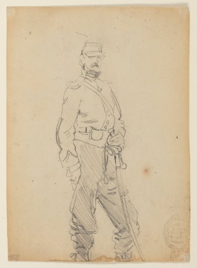 Stehender Offizier von Winslow Homer