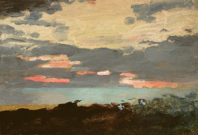 Sonnenuntergang, Saco Bay von Winslow Homer