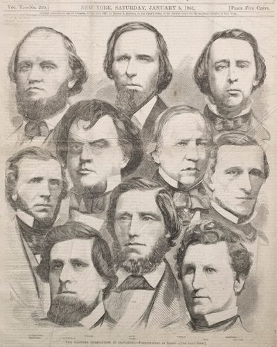 Die Delegation von Georgia im Kongress, 1861 von Winslow Homer