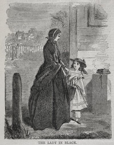 Die Dame in Schwarz, 1860 von Winslow Homer