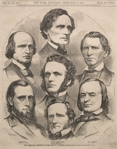 Die abtrünnige Mississippi-Delegation im Kongress, 1861 von Winslow Homer