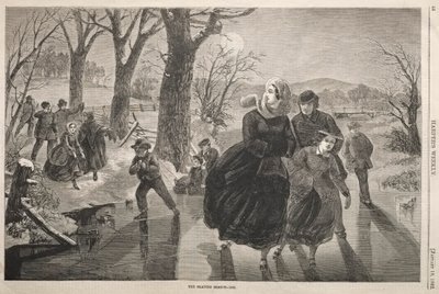 Die Eislaufsaison - 1862 von Winslow Homer