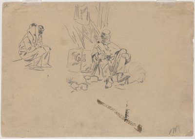 Zwei ruhende Soldaten von Winslow Homer