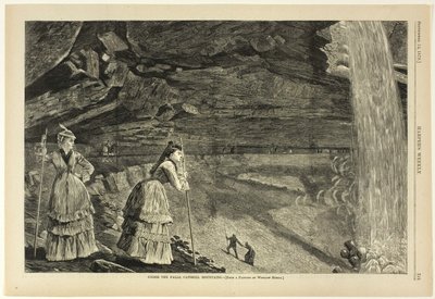 Unter den Wasserfällen, Catskill Mountains von Winslow Homer