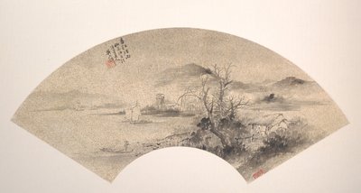 Nebliger Regen am Fluss im Frühling von Wu Shixian