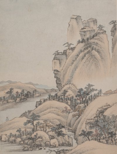 Landschaften, datiert 1668 von Xiao Yuncong