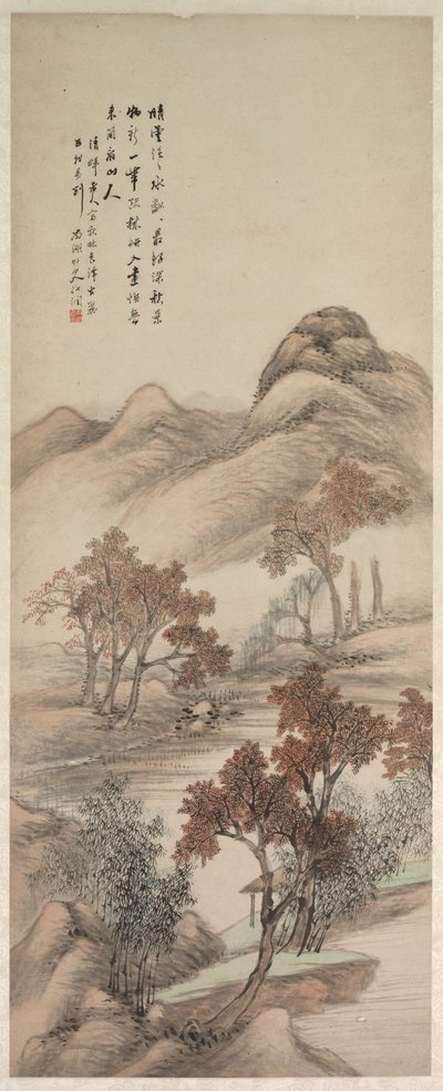 Herbstlandschaft, 1644-1911 von Yang Borun