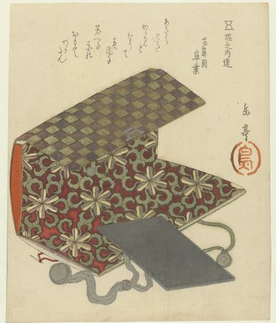 Beutel und Spiegel von Yashima Gakutei