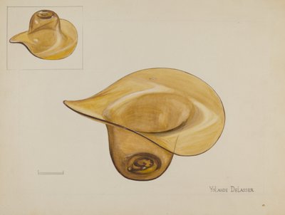 Glashut, ca. 1936 von Yolande Delasser