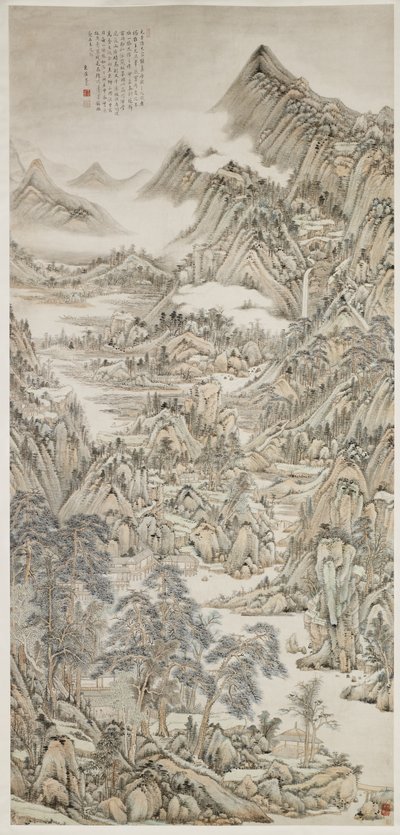 Landschaft nach Huang Gongwang von Yu Wang