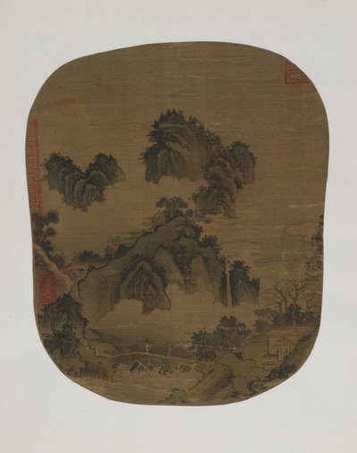 Berglandschaft von Yuan Dynasty Chinese School