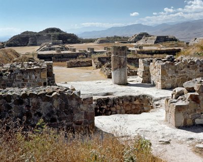 Der nördliche Tempel (500 v. Chr.-850 n. Chr.) von Zapotec Zapotec