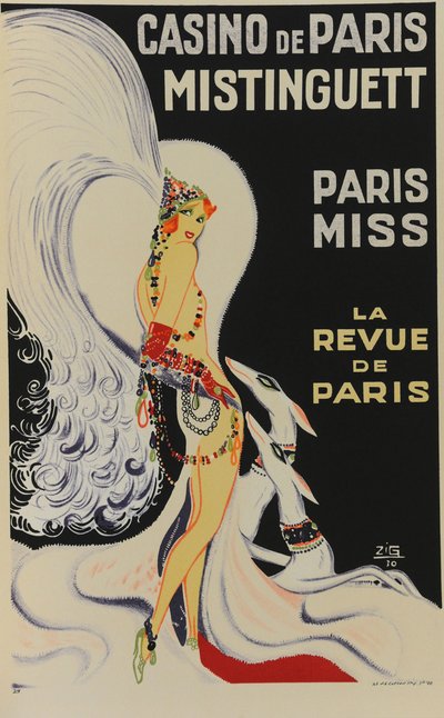 Casino de Paris. Mistinguett. Paris Miss, 1930 von Zig