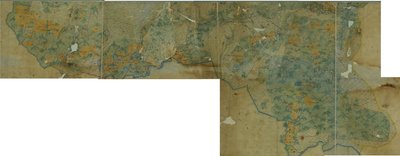 Karte des Pokrowski-Bezirks (P.G.M. 1 Werst) 1780 - 1790 von неизвестны