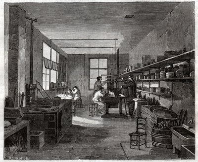 Galvanoplastik-Werkstatt von Frederick (attr. to) Barnard