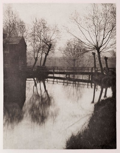 Fußgängerbrücke bei Chingford von Frederick (attr. to) Barnard