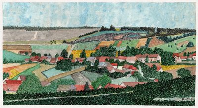 Landschaft in der französischen Landschaft, ca. 1950 von . .