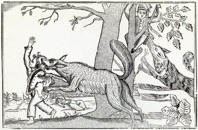 Der Wolf ca. 1820 (Gravur) von . .