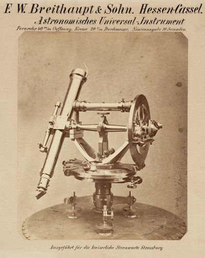 Universalkreis, Straßburger Observatorium von Frederick (attr. to) Barnard