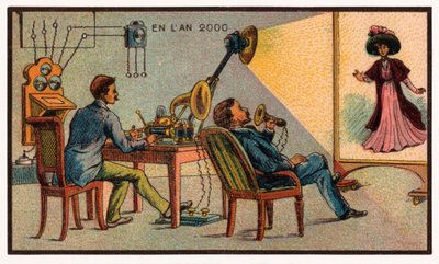 Videokonferenz, um 1910 von . .