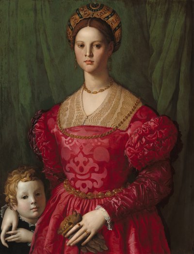 Eine junge Frau und ihr kleiner Junge von Bronzino
