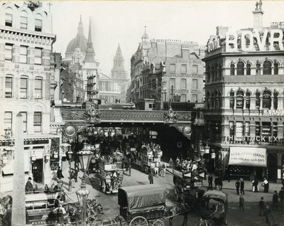 Ludgate Circus, London, um 1900 von English Photographer