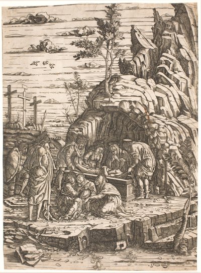 Beerdigung von after Andrea Mantegna