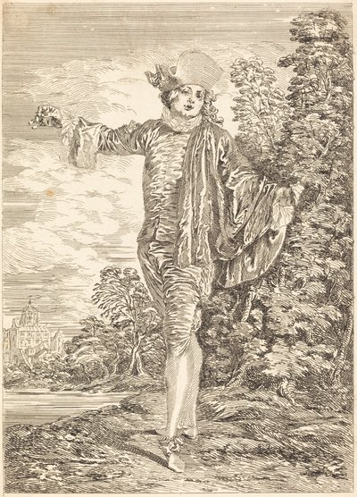 Gleichgültig von after Antoine Watteau