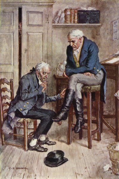 Illustration für Nicholas Nickleby von after Charles Edmund Brock