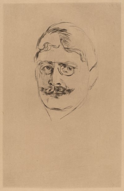 Knut Hamsun von after Edvard Munch
