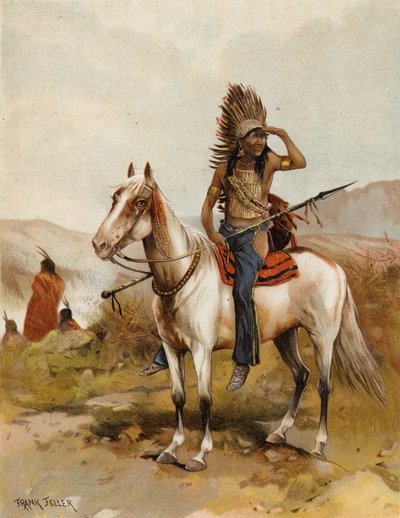 Ein Sioux-Indianerhäuptling von after Frank Feller