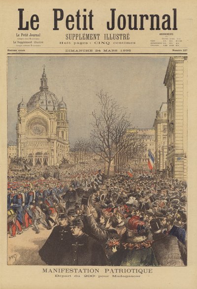 Patriotische Demonstration von after Henri Meyer