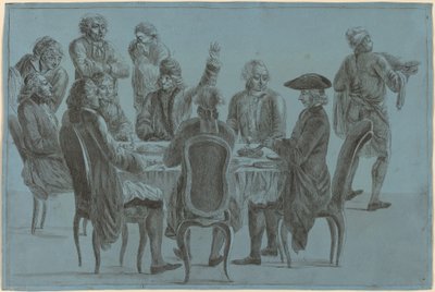 Das Mahl der Philosophen von after Jean Huber