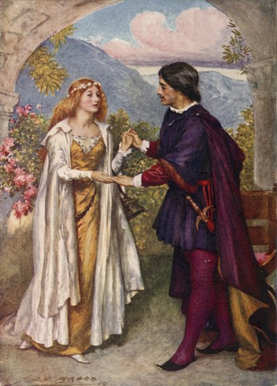 Hamlet und Ophelia von after John Henry Frederick Bacon