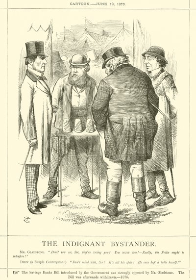 Der empörte Zuschauer von after John Tenniel