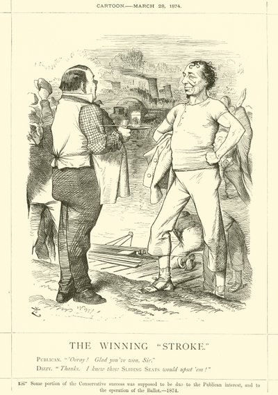 Der Gewinnschlag von after John Tenniel