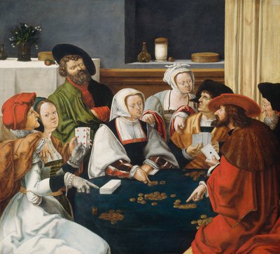 Die Kartenspieler von after Lucas van Leyden