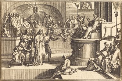 Christus vor Pilatus von after Sébastien Le Clerc I