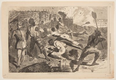 Eine Granate in den Rebellen-Schützengräben von after Winslow Homer