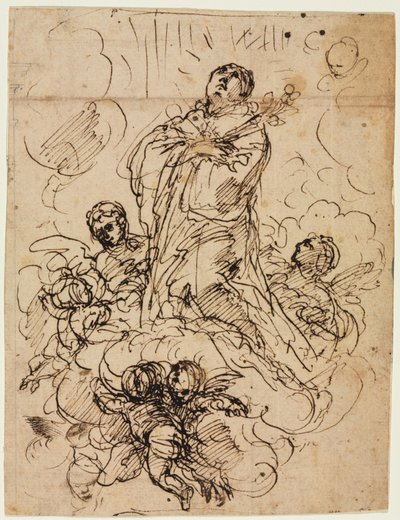Apotheose eines Heiligen von attributed to Antonio Domenico Gabbiani