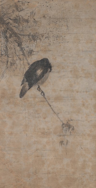Weide und Elster von attributed to Fachang Muqi