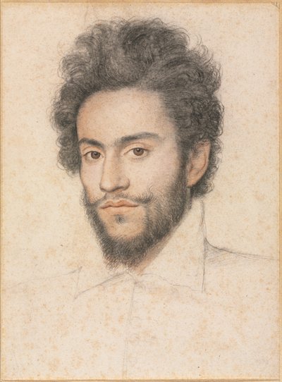 Junger Mann mit Bart von attributed to François Quesnel