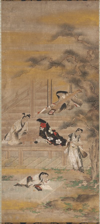 Die vier Freuden von attributed to Iwasa Matabei