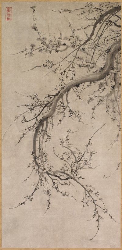 Pflaumenbaum von attributed to Kano Einō