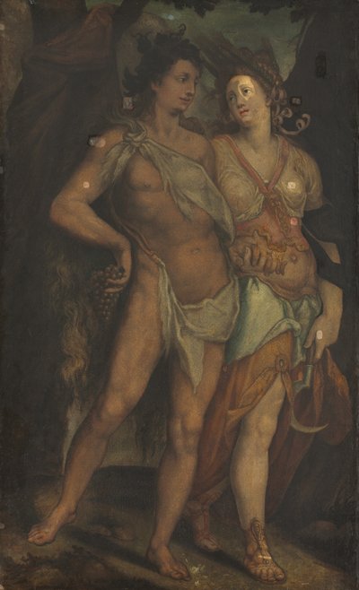 Ceres und Bacchus von copy after Bartholomaeus Spranger