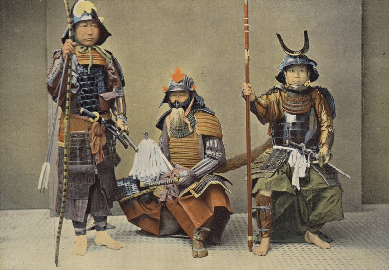 Gruppe von Samurai von European Photographer
