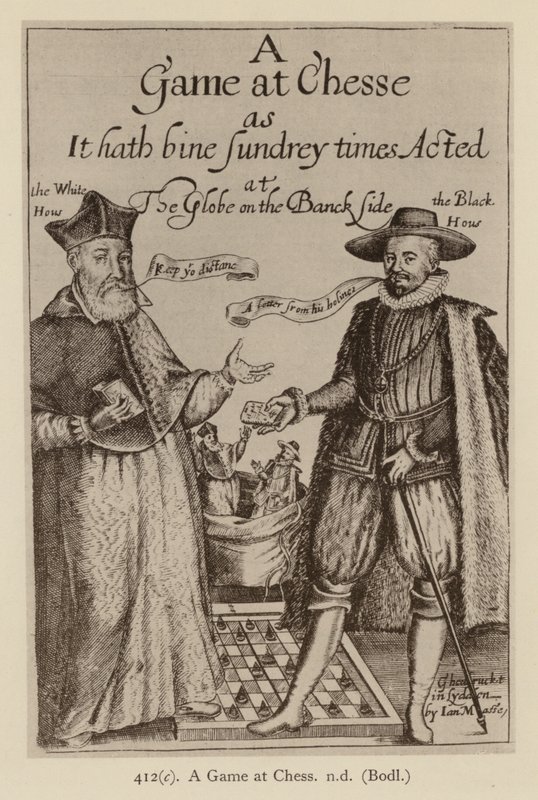 Ein Schachspiel, nd (Lithografie) von (after) English School